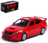 Машина металлическая SUBARU WRX STI, 1:43, цвет красный