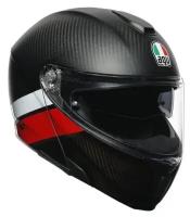 Мотошлем модуляр AGV SPORTMODULAR MULTI Layer Carbon/Red/White, XS