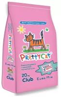 Наполнитель для кошачьего туалета PrettyCat Euro Mix бентонитовый комкующийся 20кг