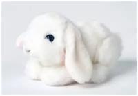 Игрушка мягконабивная LEOSCO Кролик лежащий 18 см белый