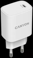 Сетевое зарядное устройство Canyon H-20-02, 20 Вт, белый