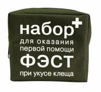 Набор для оказания помощи при укусе клеща "ФЭСТ", ФЭСТ, сумка зелёная, артикул 1931