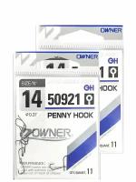 Крючки рыболовные OWNER Penny Hook BC №14 10 шт 2 упаковки