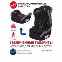 Baby Care Детское автомобильное кресло Upiter Plus гр I/II/III, 9-36кг, (1-12лет), Черный/Паутинка