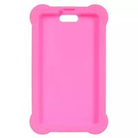 Чехол для Digma Plane 7556 Silicone Pink 1107471