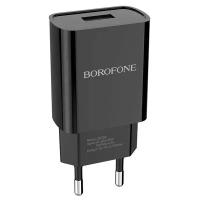 Сетевое зарядное устройство BOROFONE BA20A Sharp 1xUSB, 2A, 10W, черный