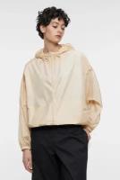 Ветровка женская Befree Куртка-ветровка oversize укороченная с капюшоном 2321141127-61-XS кремовый/светлый беж размер XS