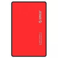 Внешний корпус для HDD 2.5" Orico 2588US3 Red