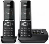 Радиотелефон с автоответчиком и двумя трубками Gigaset Comfort 550A DUO RUS Black