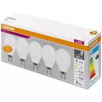 Упаковка из 5 светодиодных ламп LED Value LVCLP60 7SW/830 230В E14 RU OSRAM