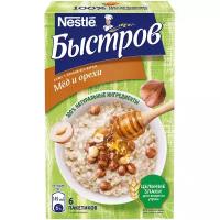 Быстров Без варки. Каша 5 злаков с медом и орехами, 240 г