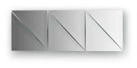 Зеркальная плитка с фацетом 15 мм, - комплект 6 шт треугольник 15 х 15 см, серебро Evoform Evoform 2