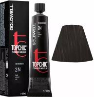 Goldwell Topchic стойкая крем-краска для волос, 2N черный натуральный, 60 мл