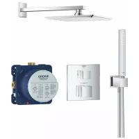 Душевой комплект Grohe Grohtherm Cube 34741000, хром хром