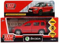 Машина металл "SKODA YETI",12 см, инерционный, красный