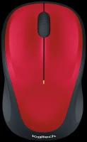 Мышь Logitech M235, оптическая, беспроводная, красный и черный [910-002496]