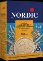 Хлопья 4- х зерновые Nordic с овсяными отрубями 500г