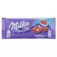 Молочный шоколад с пузырьками Milka Bubbly Milk Chocolate, 90 г 4214469