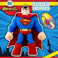 Игрушка-антистресс 1TOY MONSTER FLEX SUPER HEROES, Superman тянущаяся фигурка 15см