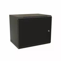 WRline WR-TW-1545-SR-RAL9004 Шкаф настенный 19-дюймовый (19"), 15U, 775x600х450мм, RAL 9004