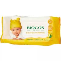 BioCos Влажные салфетки для детей, пластиковая крышка, 100 шт