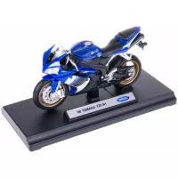 Мотоцикл Welly Yamaha YZF-R1 (12806P) 1:18, синий