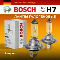 Лампа автомобильная галогенная H7 Bosch ECO H7 12V 55W для дальнего или ближнего света 2 шт