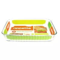 Форма стеклянная прямоугольная Appetite 30x23x6см, 2,6л PL25