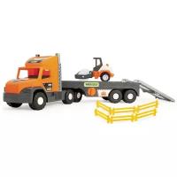 Wader 36740 "Super Tech Truck" с катком для асфальта