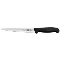 Нож филейный для рыбы VICTORINOX Fibrox с супер-гибким лезвием 18 см, черный 5.3813.18