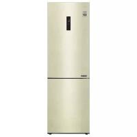 Холодильник LG GA-B 459 CESL /БЕЖ., 1,86*0,60, 3ящ., Total No Frost, б/ручек, диспл./