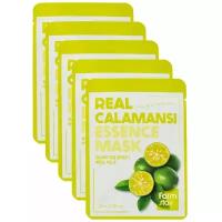 Farmstay Real Essence Mask Calamansi тканевая маска с экстрактом каламанси