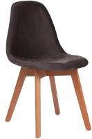 Стул обеденный Tetchair Secret De Maison CINDY SOFT (mod. C1021F1), вельвет/дерево, 53 х 45 х 81 см, серый (HLR 24)/натуральный (4шт/уп)