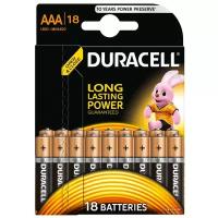 Батарейка Duracell Basic LR03 AAA,, блистер 18 шт