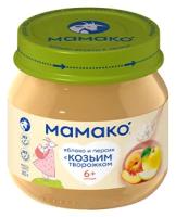 Пюре МАМАКО® из яблок с персиком и козьим творожком (шт)