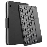 Клавиатура MyPads для Huawei MediaPad T3 10 LTE (AGS-L09/L03) 9.6 съемная беспроводная Bluetooth в комплекте c кожаным чехлом и пластиковыми накл