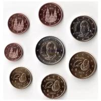 Испания Годовой набор из 8 евро-монет 2014 г