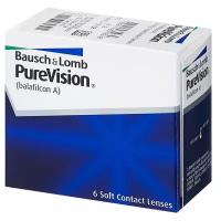 PureVision 6 линз В упаковке 6 штук Оптическая сила 6 Радиус кривизны 8.6