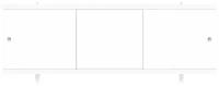 Экран под ванну пластиковый метакам DILETTO 120 см ПВХ панель 4,5 мм белый