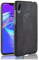 Чехол Crocodile Texture для Asus Zenfone Max (M2) ZB633KL (черный)