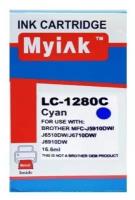 Картридж MyInk для BROTHER MFC-J5910/6510/6710 (LC1280XLC) Cyan (16,6 ml, Dye)