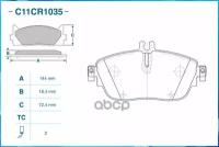 Колодки Тормозные Передние, Low Metallic, Nissan CWORKS арт. C11CR1035