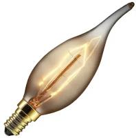 Лампа накаливания Foton Lighting Vintage Свеча на ветру E14 40Вт 220В Ретролампа, золотая Теплый белый, уп. 1шт