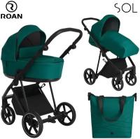 Коляска 2в1 Roan Sol Deep Laket/Black/ручка черный