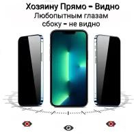 Защитное стекло iPhone 11 XR Антишпион Privat Анти-подглядывание