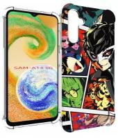 Чехол MyPads Persona 5 art для Samsung Galaxy A14 4G/ 5G задняя-панель-накладка-бампер