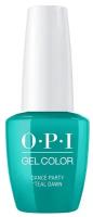 OPI Гель-лак GelColor Neon, 15 мл, Dance Party 'Teal Dawn