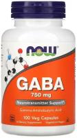 GABA, 750 мг, 160 г, 100 шт