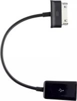 Кабель USB 2.0 OTG Cablexpert, A-OTG-AF30P-001 USBAF/BM30pin, для планшетов Samsung, 0.15 м