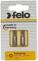 Felo Бита Torx 15X25, серия Industrial, 2 шт в блистере 02615036